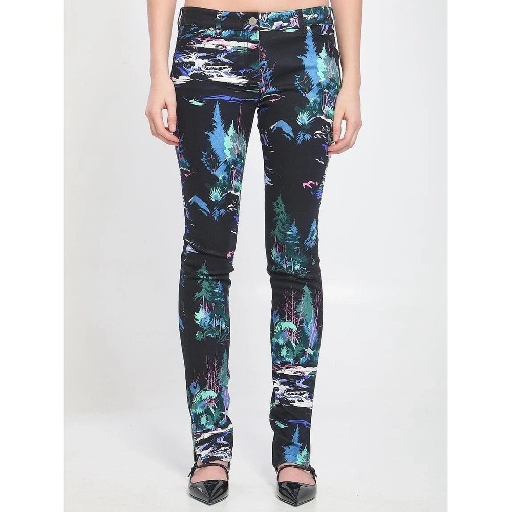 Balenciaga Forest Graphic Skinny Pants 2014 Collection sz EUR 44